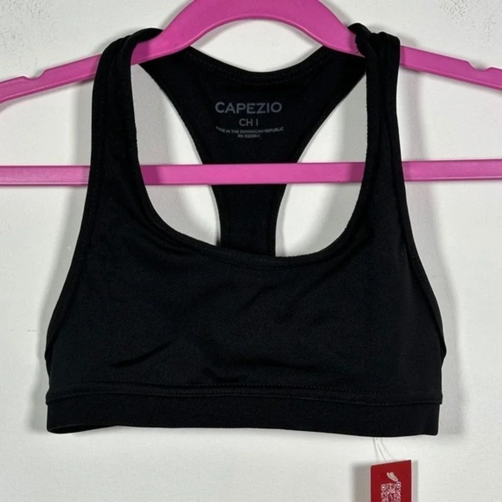 Capezio Girls Team Basics Racerback Bra Top Black CS